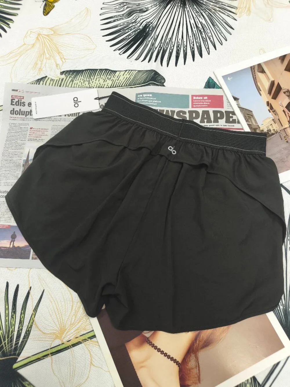 Alo Yoga Black Match Point Short🍧New With Tags💖Summer Athleisure
